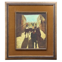 Running with the Bulls Naturalistic Painting