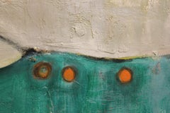 « Blue is Blue »:: art expressionniste abstrait contemporain en techniques mixtes