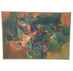 Abstract Expressionist Landscape Painting