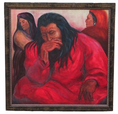Naturalistic Portrait of a Native American Man and Women