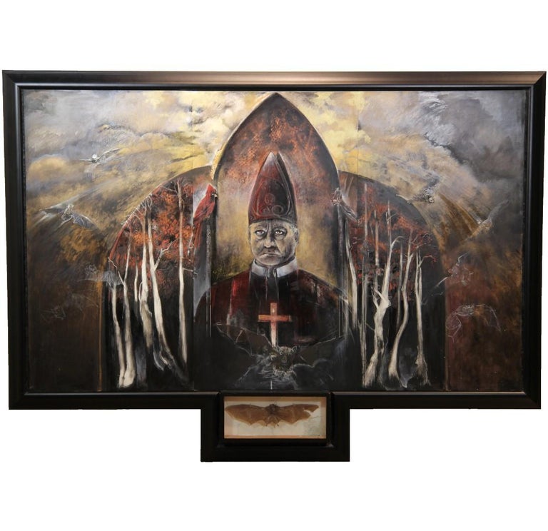 Sharon Kopriva - Portrait of a Catholic Cardinal with a Taxidermy Bat ...