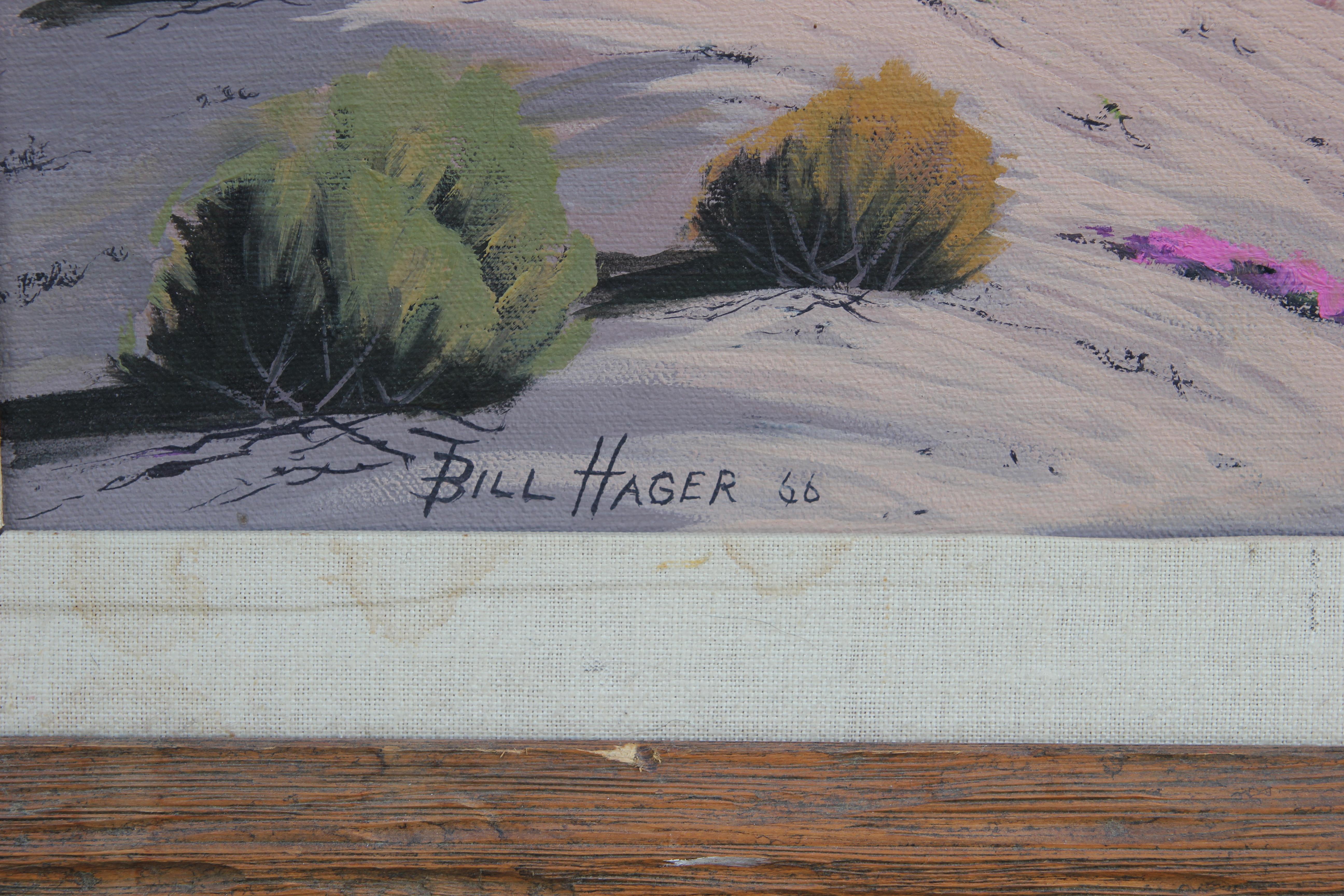 Peinture de paysage californien idéalisé du désert - Naturalisme Painting par Bill Hager