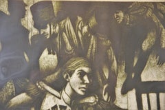 "Soldier Marionettes" Surrealist Figurative Lithograph