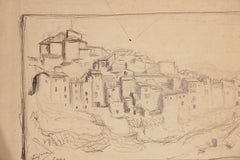 French Naturalistic Landscape Study in Pencil