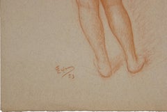 Naturalistic Study of a Standing Nude Woman