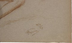 Desnudo naturalista tumbado en la cama Estudio