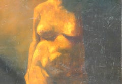 Monumental Surrealist Figurative Painting of a Woman's Torso