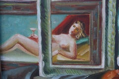 Naturalistic Early Still Life Painting in a Newcomb Macklin Frame