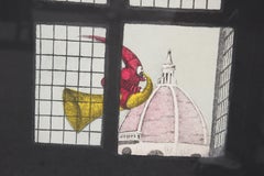 "El Sueno" Figurative Architectural Lithograph Edition 36 of 99