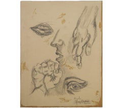 Figurative Artist Study of Hands and Facial Features