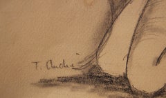 Seated Naturalistic Figurative Nude Study