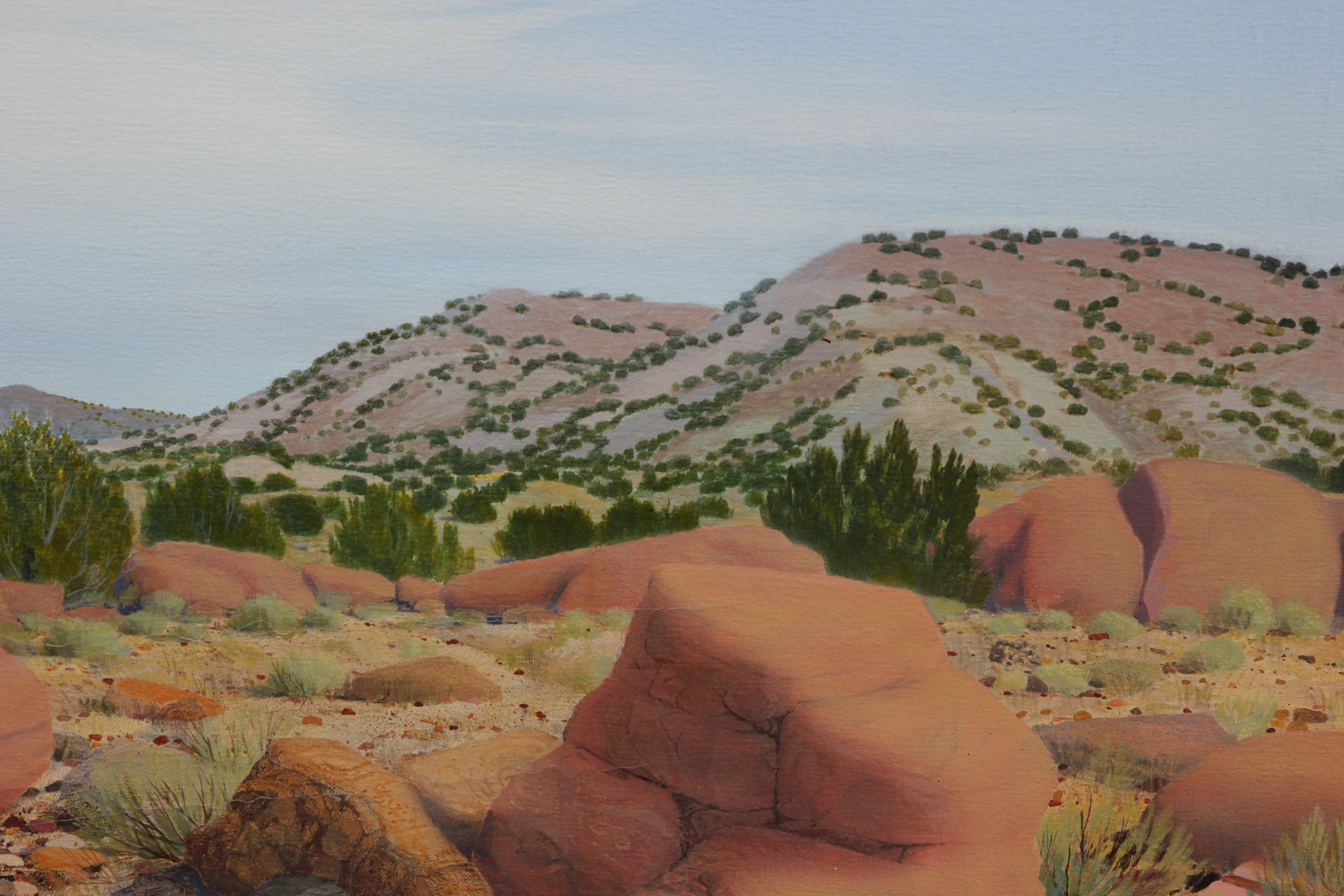 realistic desert landscape drawing