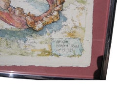 realistisches Aquarellgemälde von Zähnen