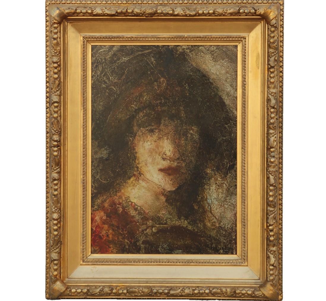 Valentine Valshan Portrait Painting - Contemporary Impressionist Russian Portrait 