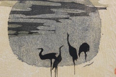 Minimal Black and White Japanese Woodblock Print 57 of 100