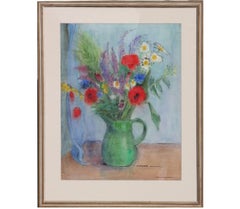 "Field Flowers" Watercolor Floral Still Life