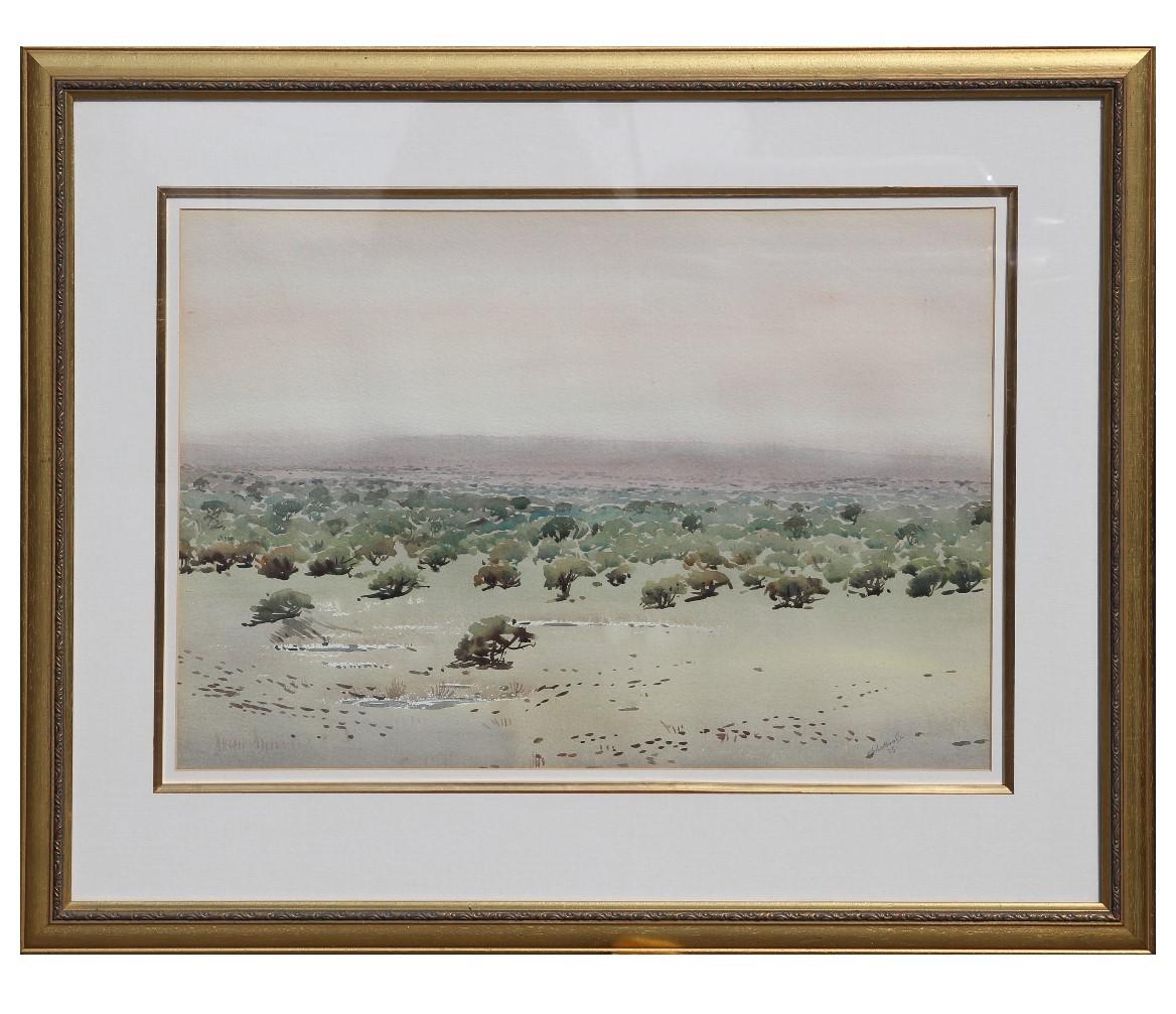 Landscape Painting de Walter Westbrook - Paisaje naturalista sudafricano