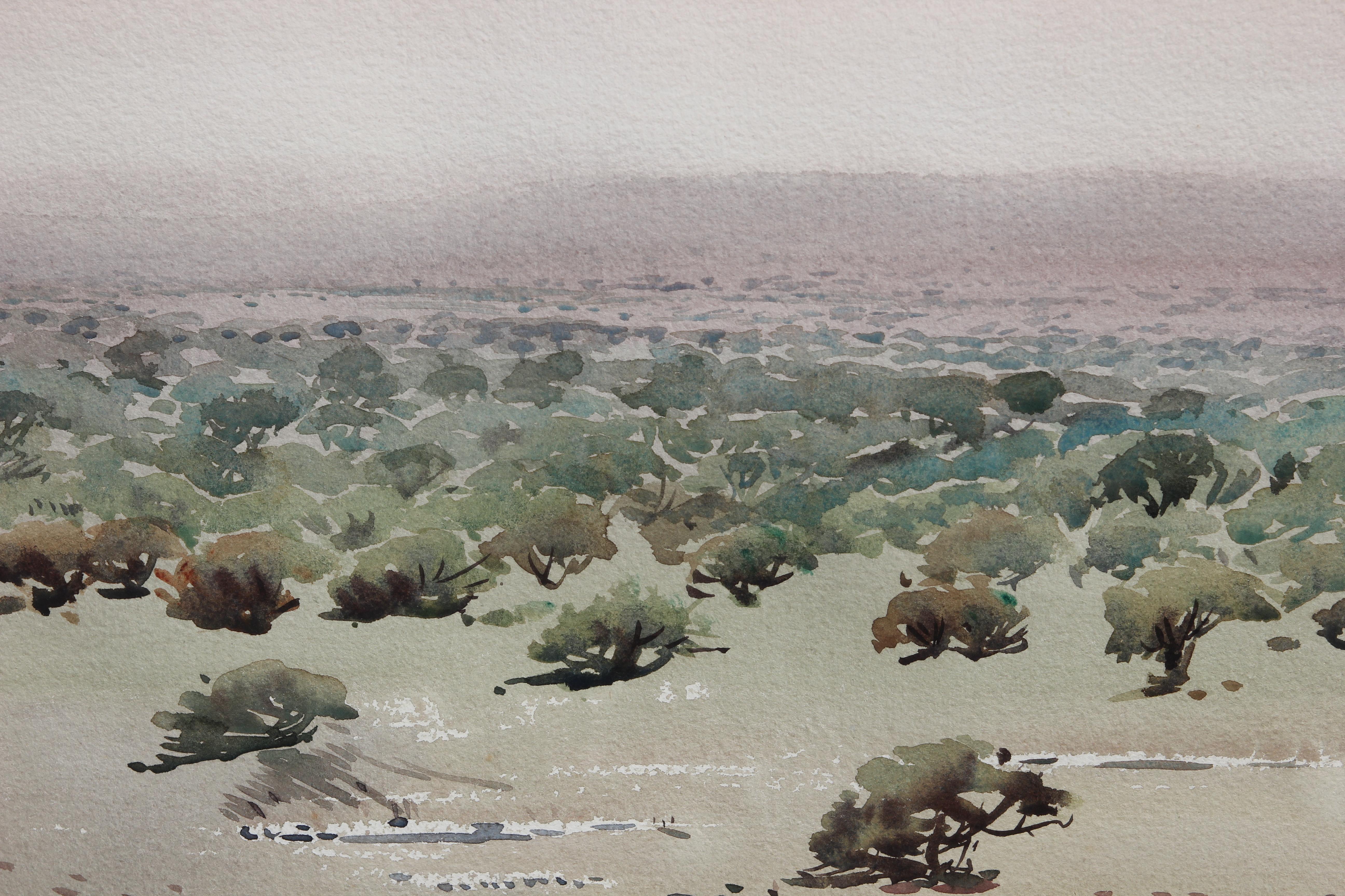 Naturalistic South African Landscape - Painting by Walter Westbrook
