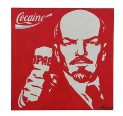 Retro Pop Art Portrait of Vladimir Lenin