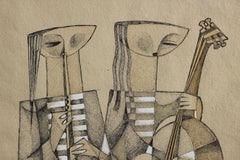 Untitled Cubist Style Musicians