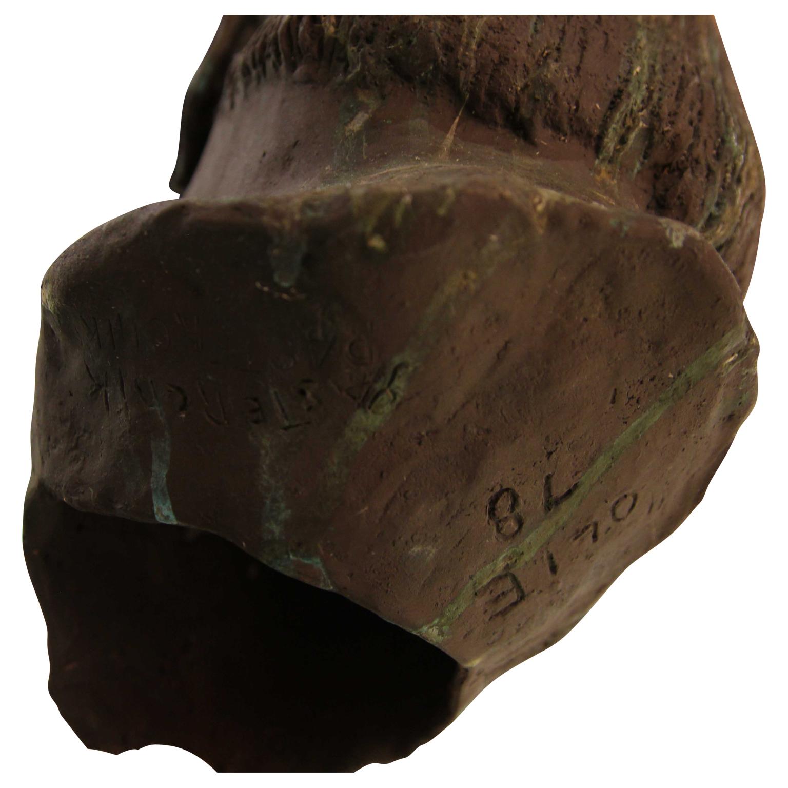 Bronzebüste eines Mannes „Olie“ im Angebot 1