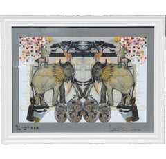 Contemporary Surrealist Elephant Serigraph Edition 40 of 100