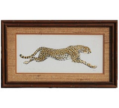 Vintage Naturalistic Cheetah Aquatint Print Edition 10 of 750