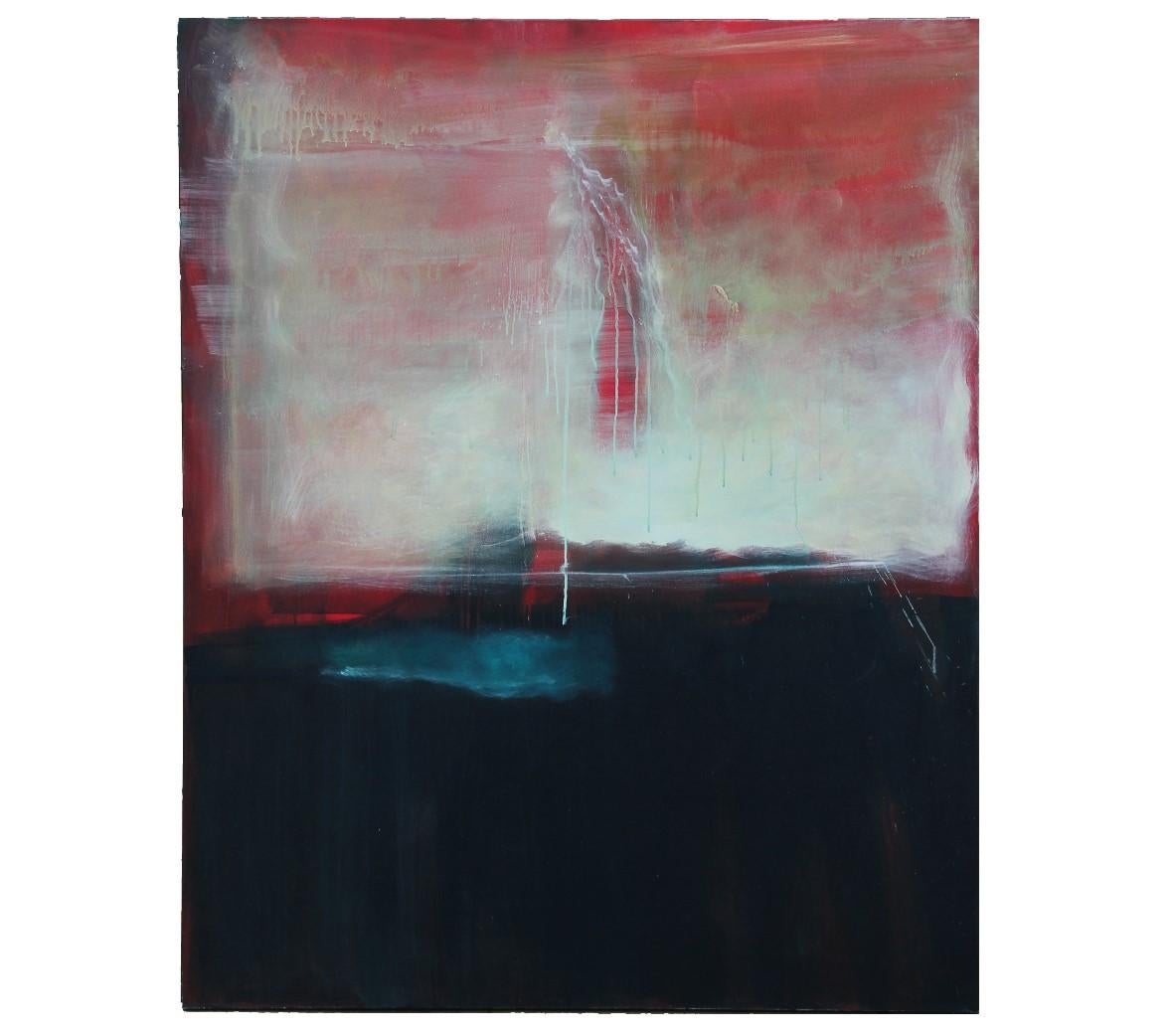Karen Lastre  Abstract Painting - "Sounding I: Veiled Memories" Large Abstract Expressionist Painting