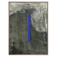 "Billy Ruben #1" Contemporary Yves Kline Blue Sculptural Painting