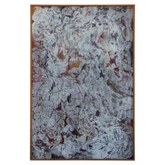"White" Large Abstract Expressionist Painting
