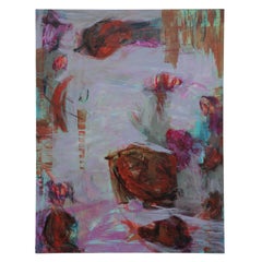 "Tropic Oasis" Contemporary  Gestural Abstract Expressionist Painting