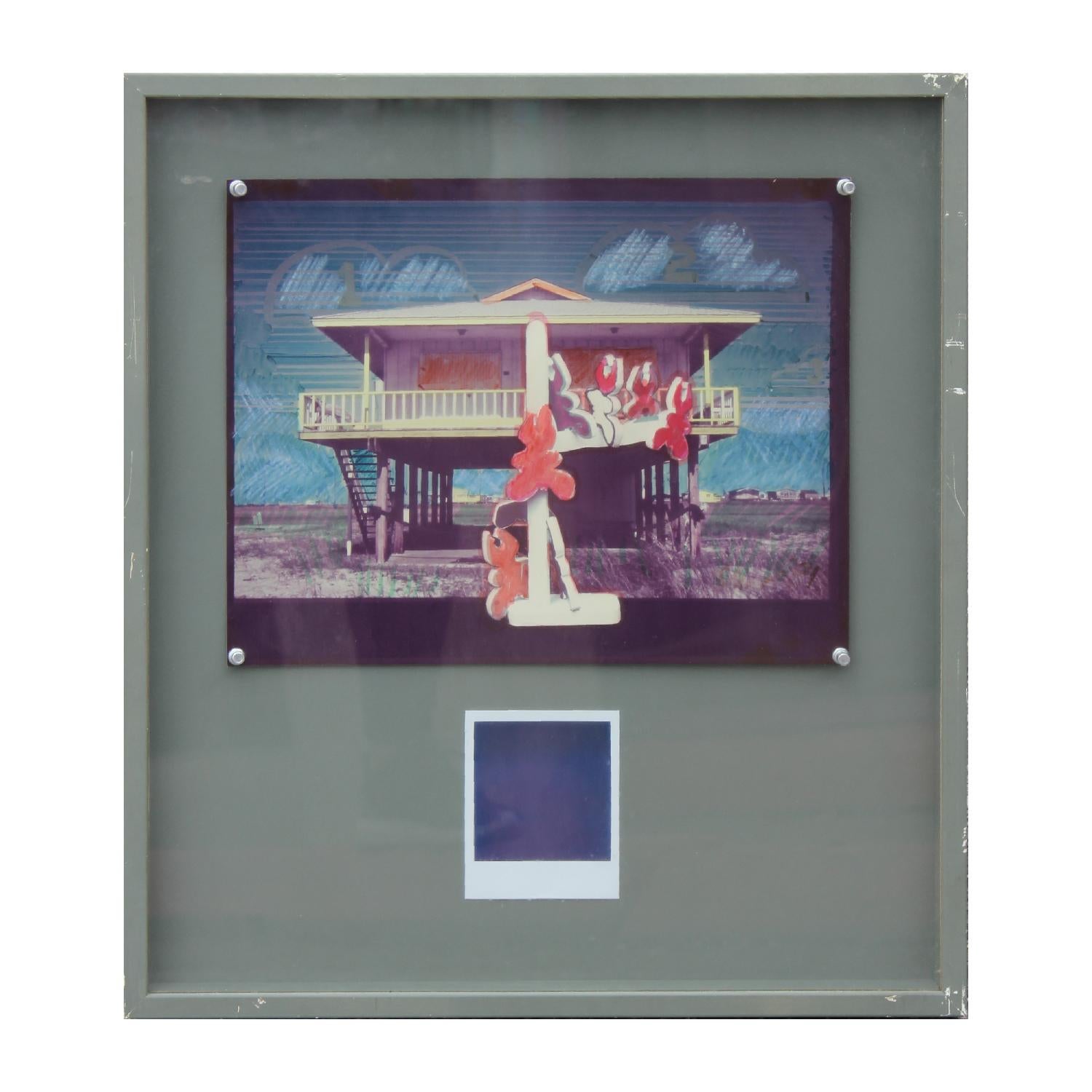 Don Shaw Landscape Photograph - "Beach House Series #1" Mixed Media Landscape Photo Collage