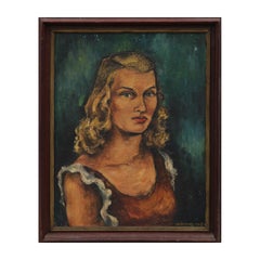 "Elizabeth Anne" Abstract Portrait Painting