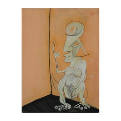 "Il pensatore" Figura moderna tribale surrealista