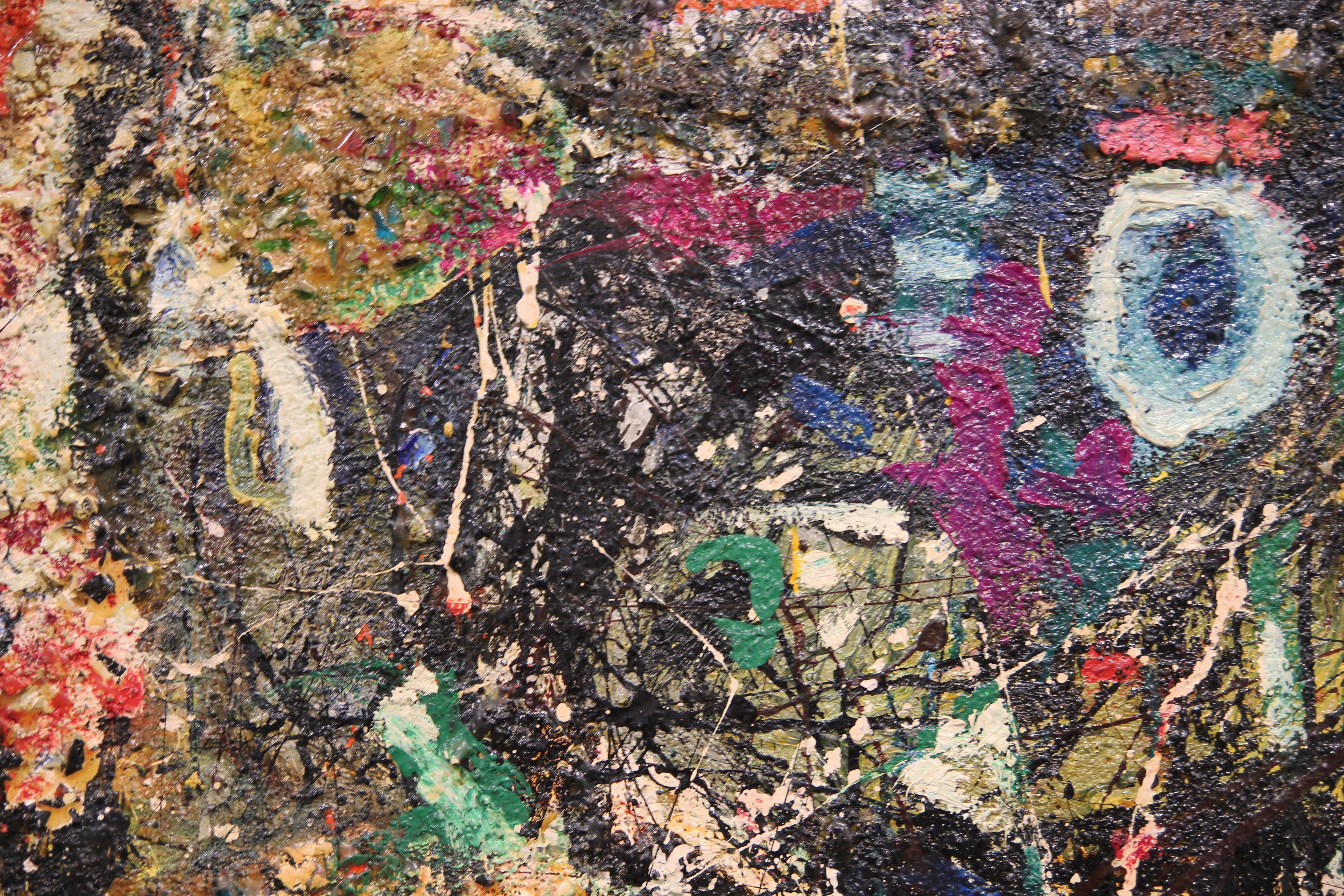 Untitled Gestural Early Abstract Expressionist Painting 1