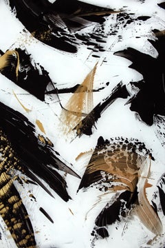 "Flow II" Contemporary Abstract Expressionist Mixed Media Painting