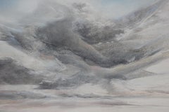 Große, erhabene pastellfarbene Flusslandschaft „Zwanzig Winter“