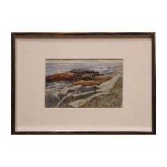"Gull Cove, Monhegan" Watercolor Impressionist Landscape Painting