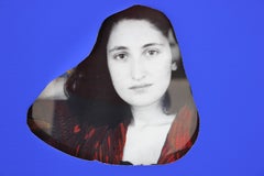 Zeitgenössisches Yves Kline Blue Revealing Portrait