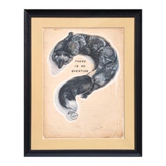 "There is No Question" Early Modern Original Foley's Ad Layout with Mink Stole