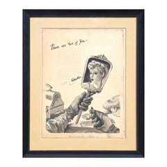 "There are Two of You" Anuncio Foley's Original Moderno Temprano Diseño de Mujer y Espejo