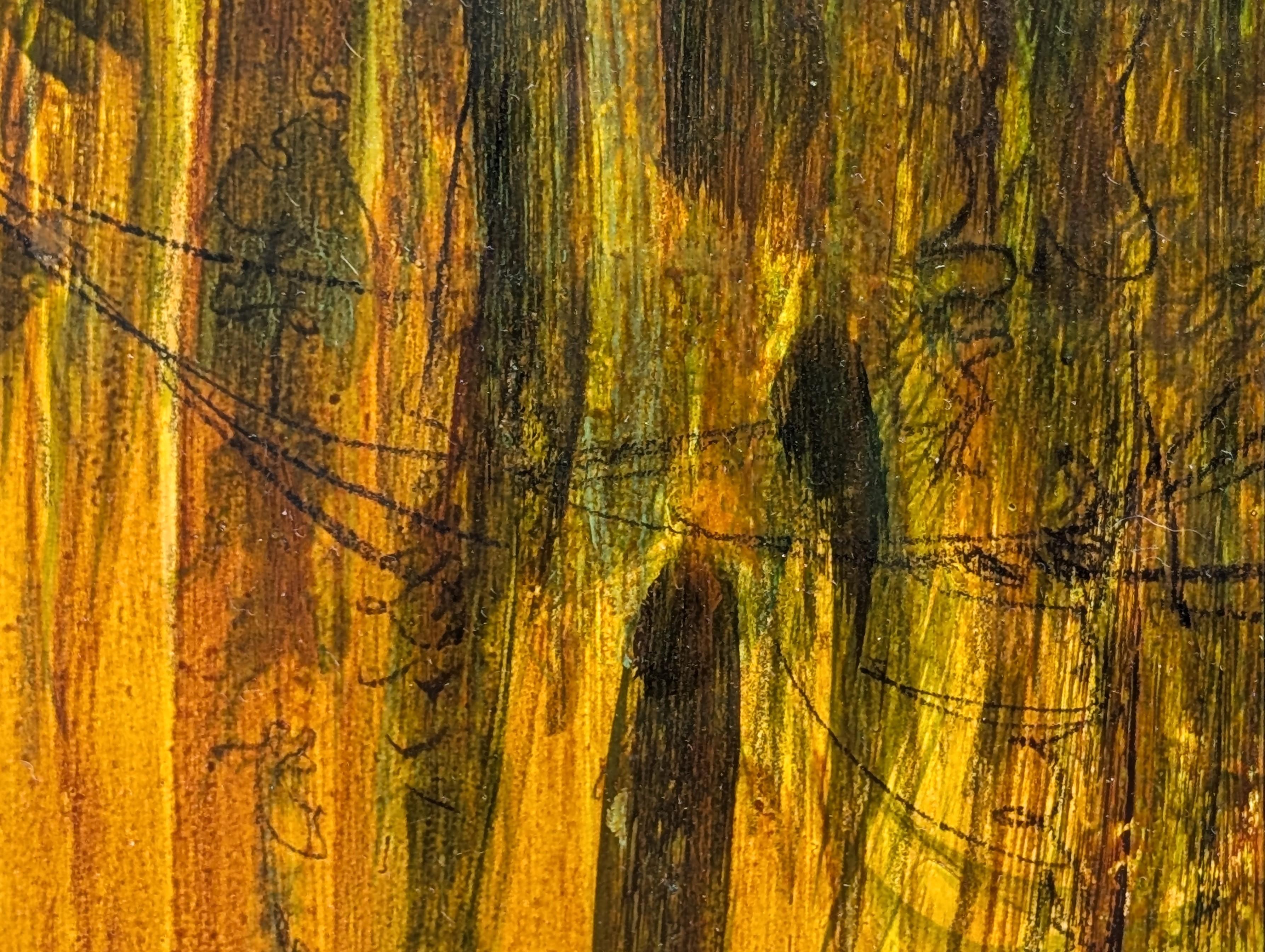Frühe texanische moderne warmtonige Landschaft einer Ölraffinerie in einer Sumpflandschaft im Angebot 4