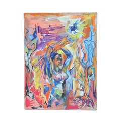 Colorful Tribal Nude Abstract