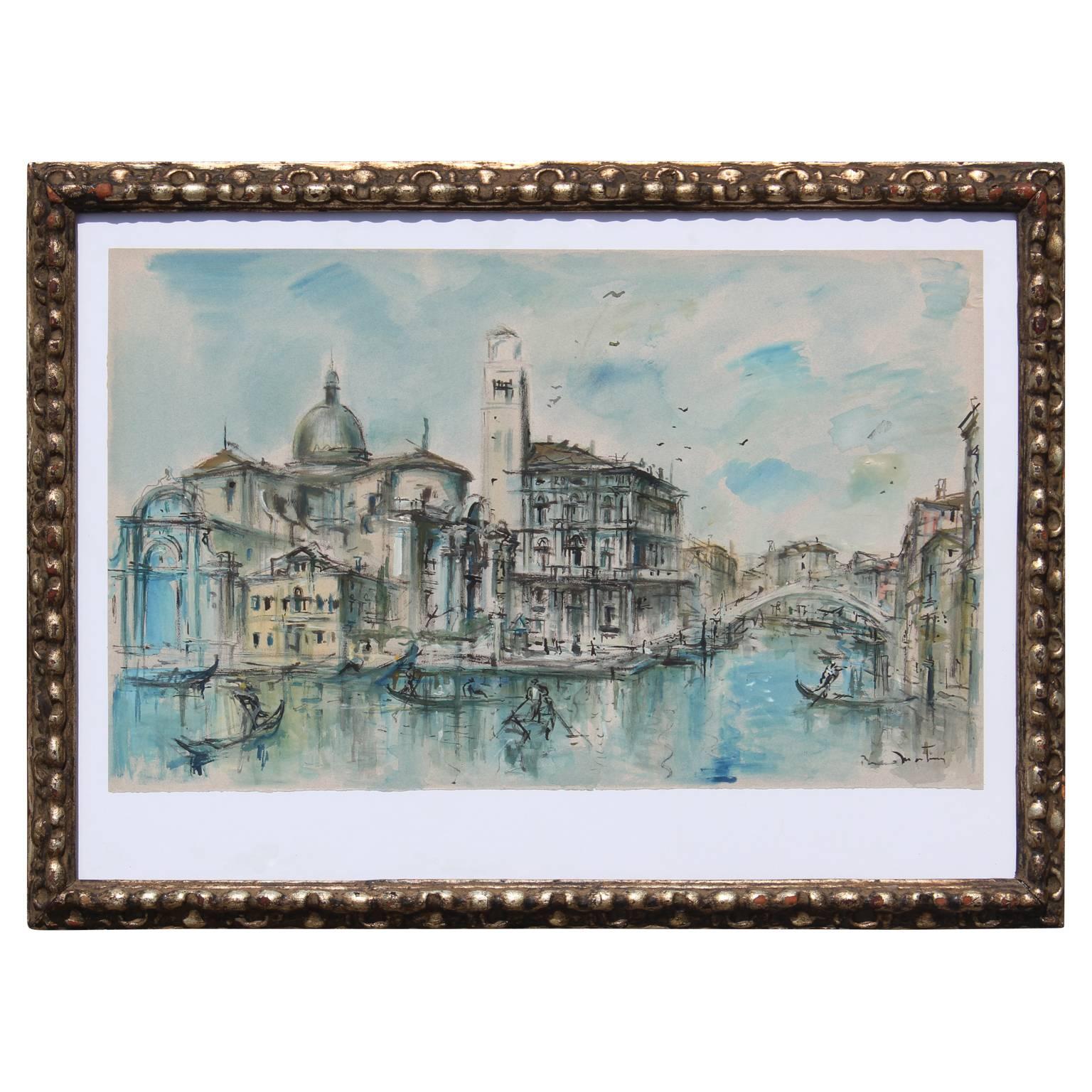 Bruno Martini Landscape Art - Venice Gondola Sea Scape