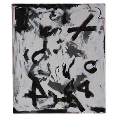 Black X Untitled Abstract Painting