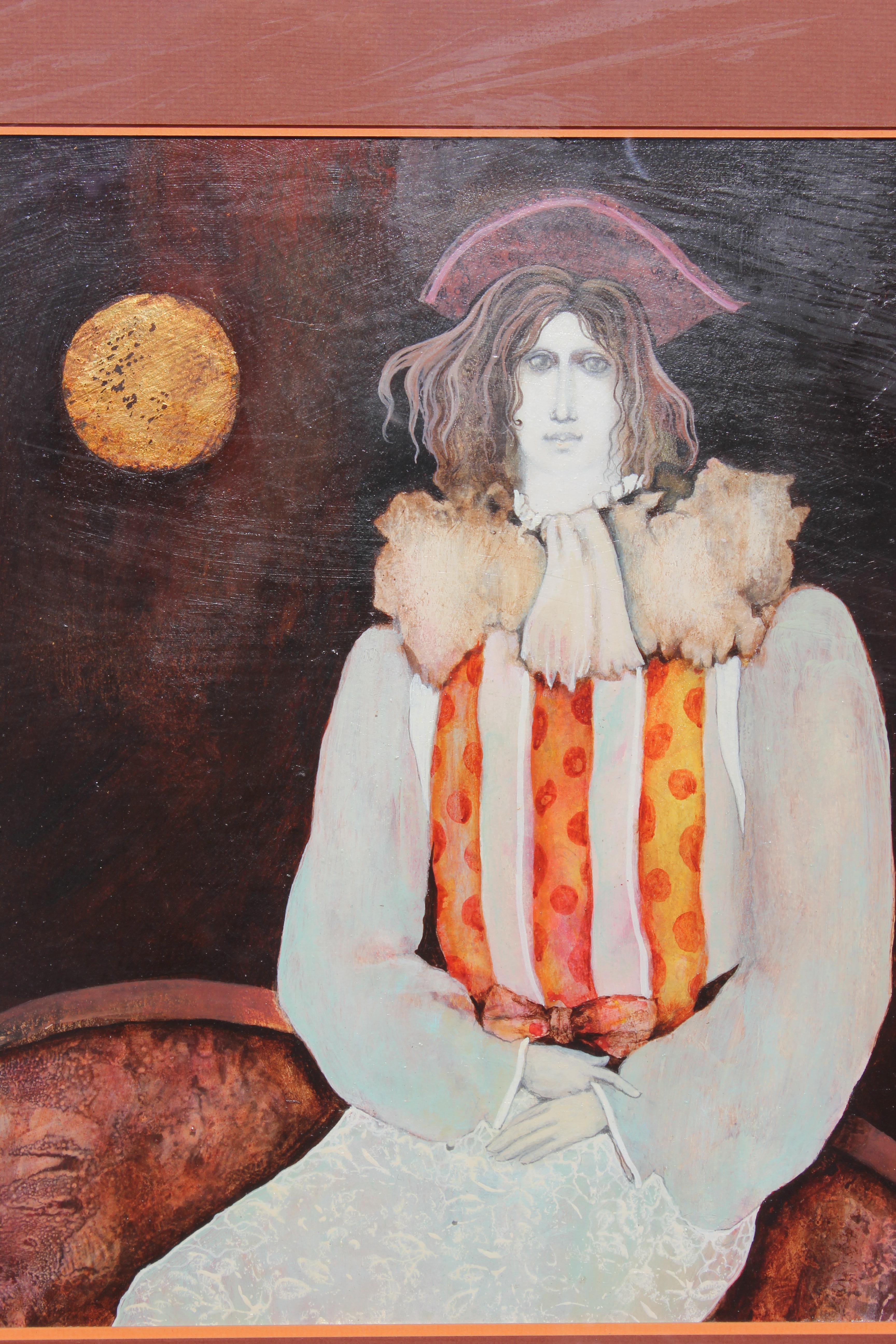 This brooding yearning heart, that cannot tell itself. - Painting by Shirley Romer