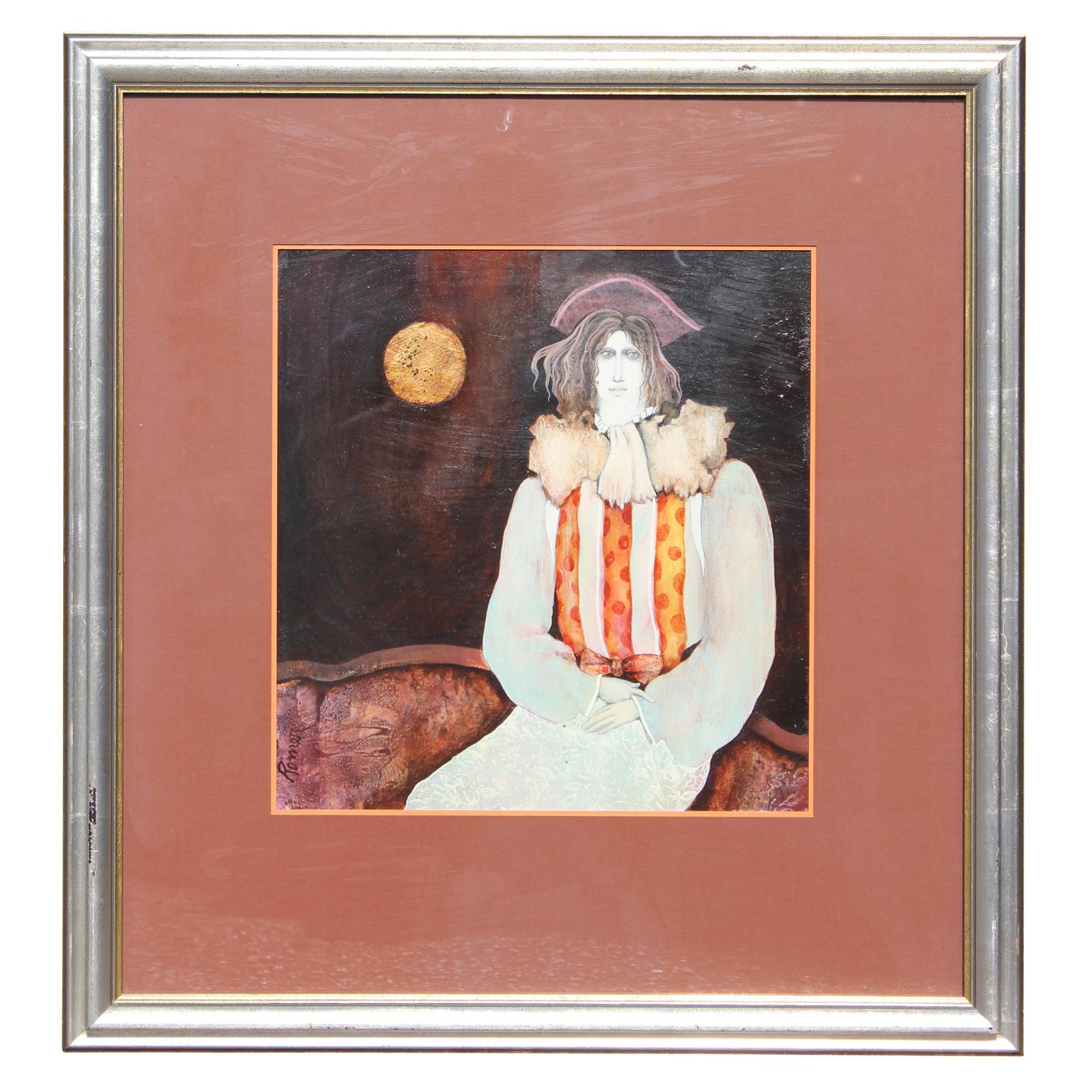 Shirley Romer Abstract Painting - This brooding yearning heart, that cannot tell itself.