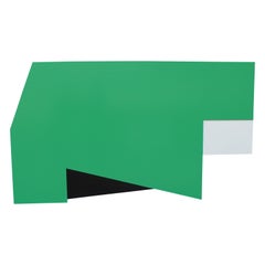 ¡Wow! - Large Green, Black and White Geometric Modern Abstract