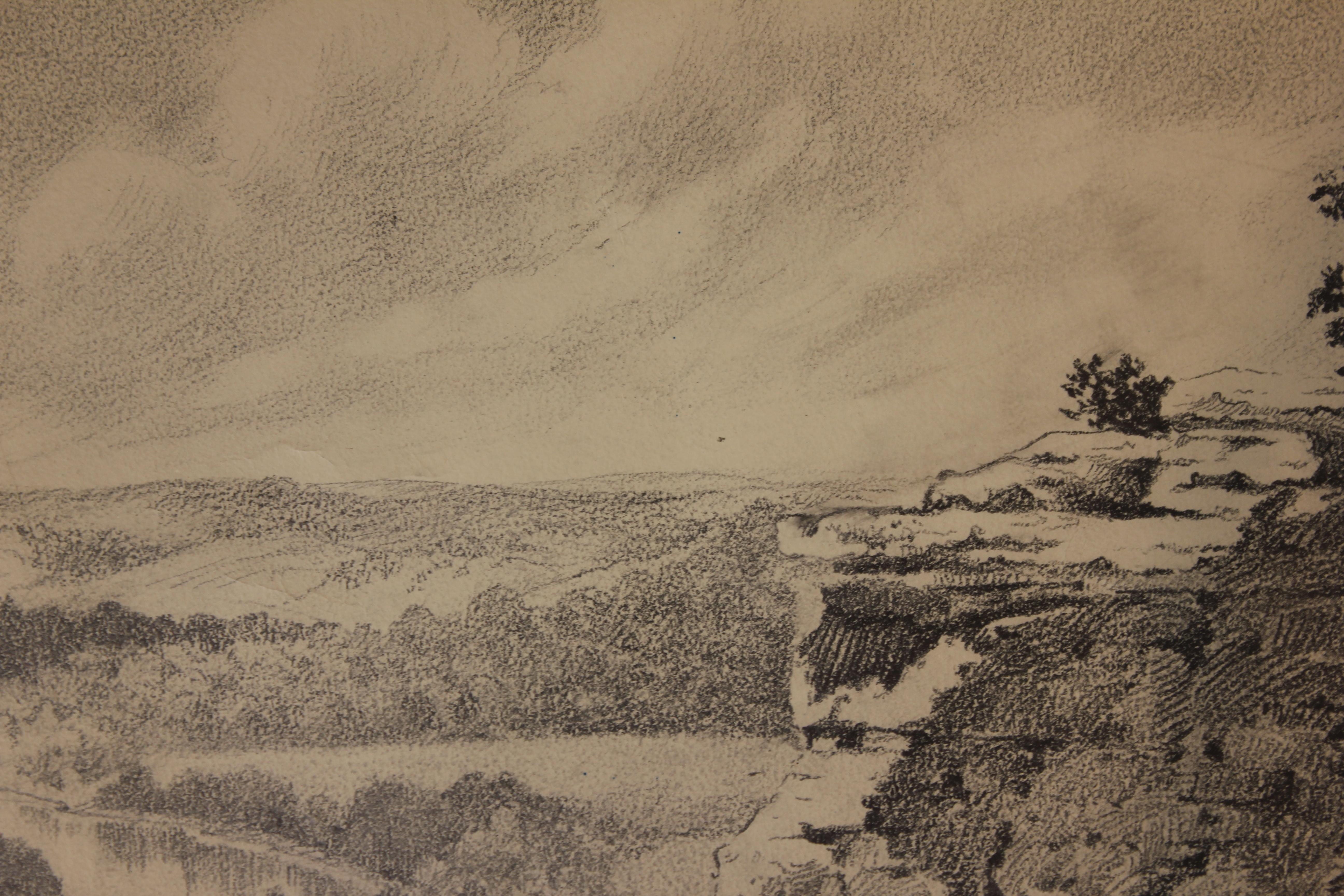 texas landscape drawing