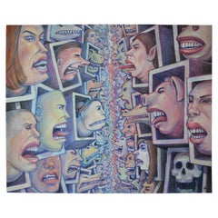 "The Divided Electorate" Contemporary Figurative Painting